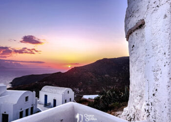 Sunset view in Anafi Island- Greece