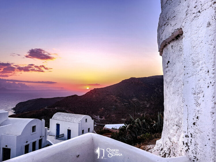 Sunset view in Anafi Island- Greece