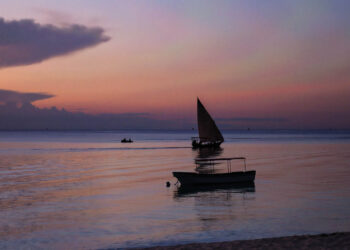 Sunset view in Zanzibar